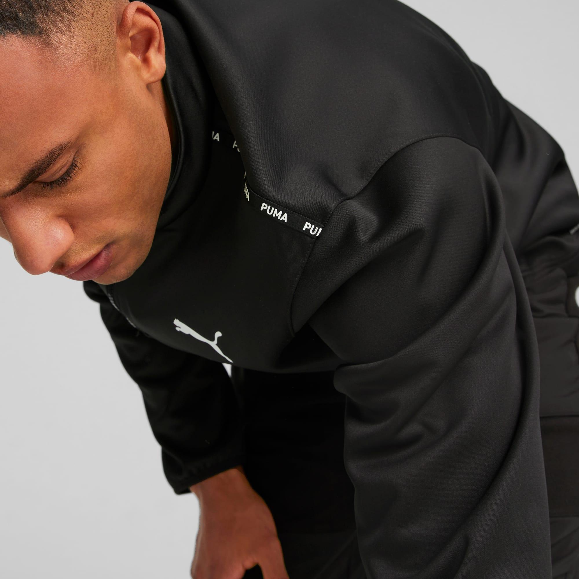 Puma Fit Men's Training PWRFleece Quarter-zip in Dark Blue Product Image