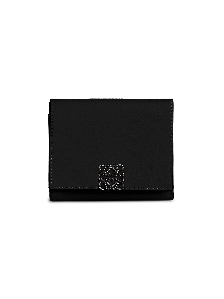 Womens Anagram Leather Trifold Wallet Product Image