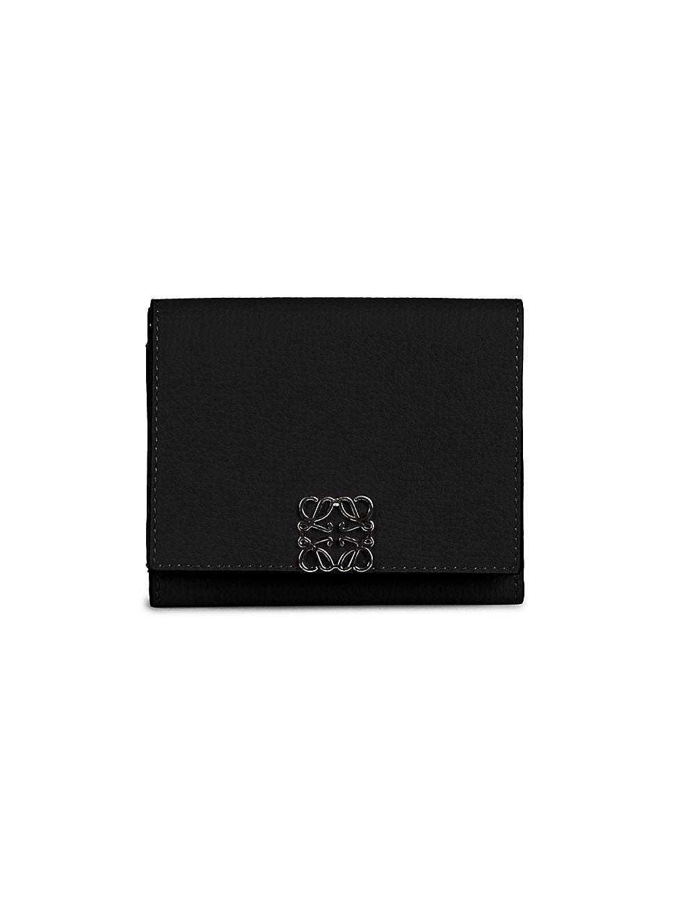 Womens Anagram Leather Trifold Wallet Product Image