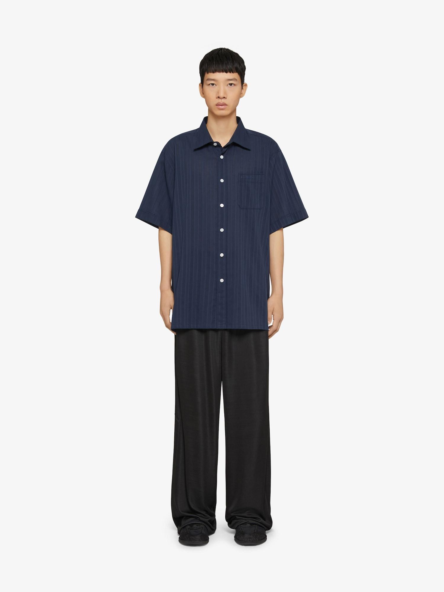 Shirt in cotton voile with stripes Product Image