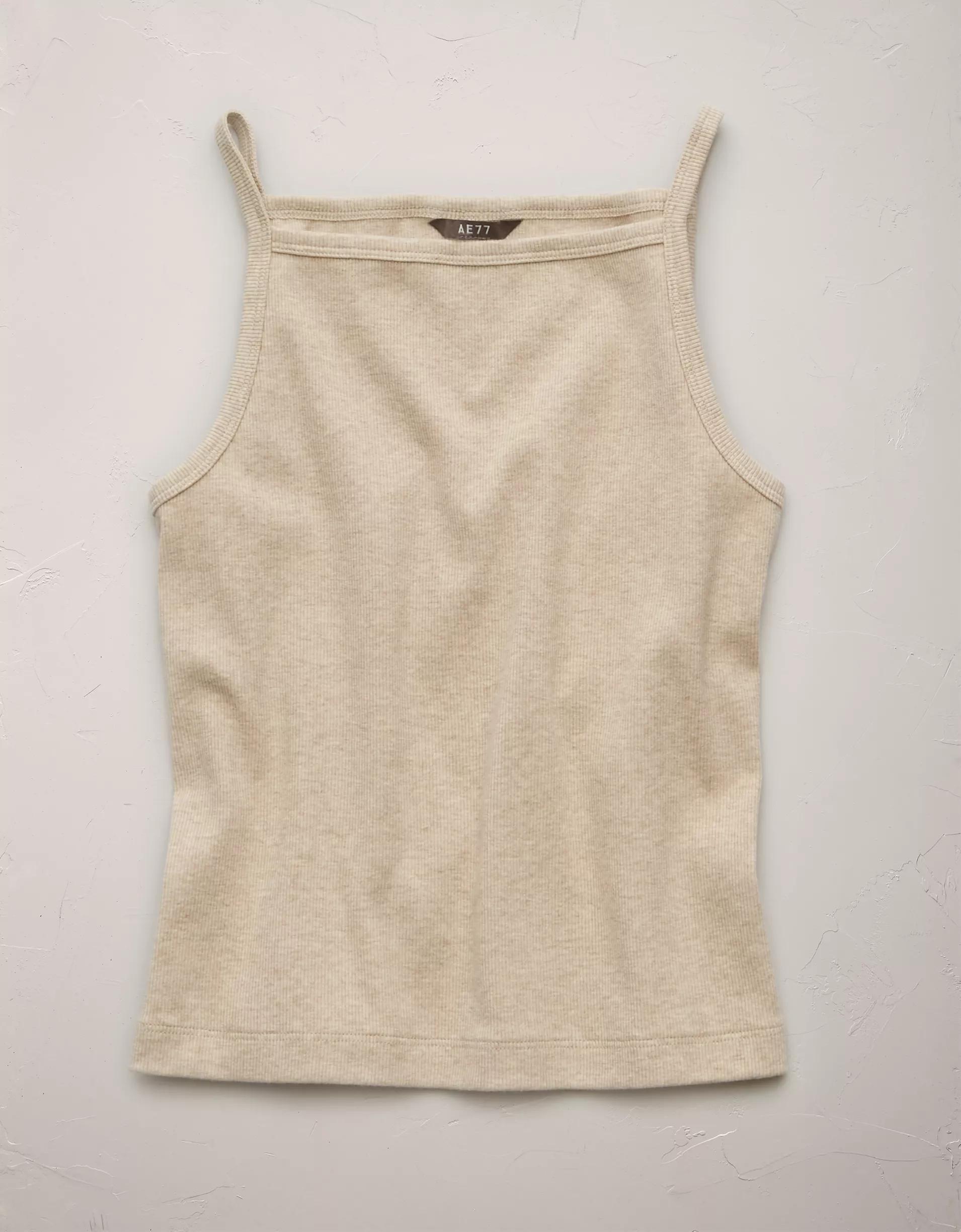 AE77 Premium Straight Neck Tank Top Product Image
