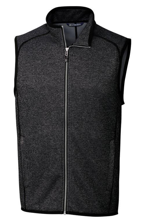 Cutter and Buck Mens Big and Tall Mainsail Sweater Vest - Heather Gray Product Image