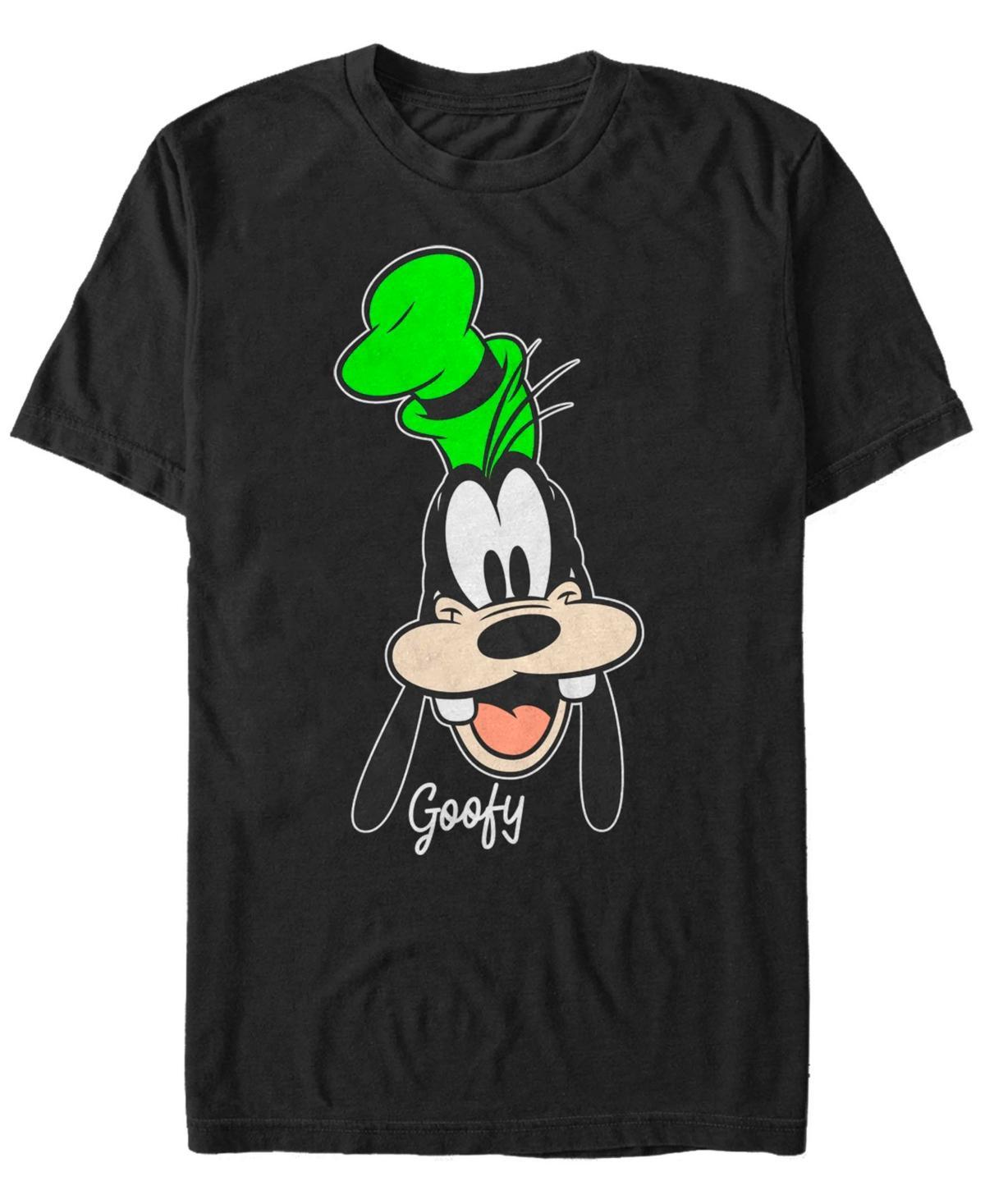 Disney's Goofy Men's Smiling Face Portrait Tee, Size: XL, Black Product Image