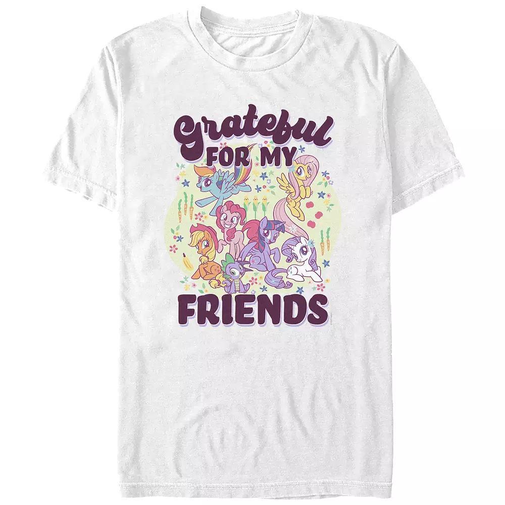 Men's My Little Pony Grateful For My Friends Graphic Tee, Size: XL, White Product Image