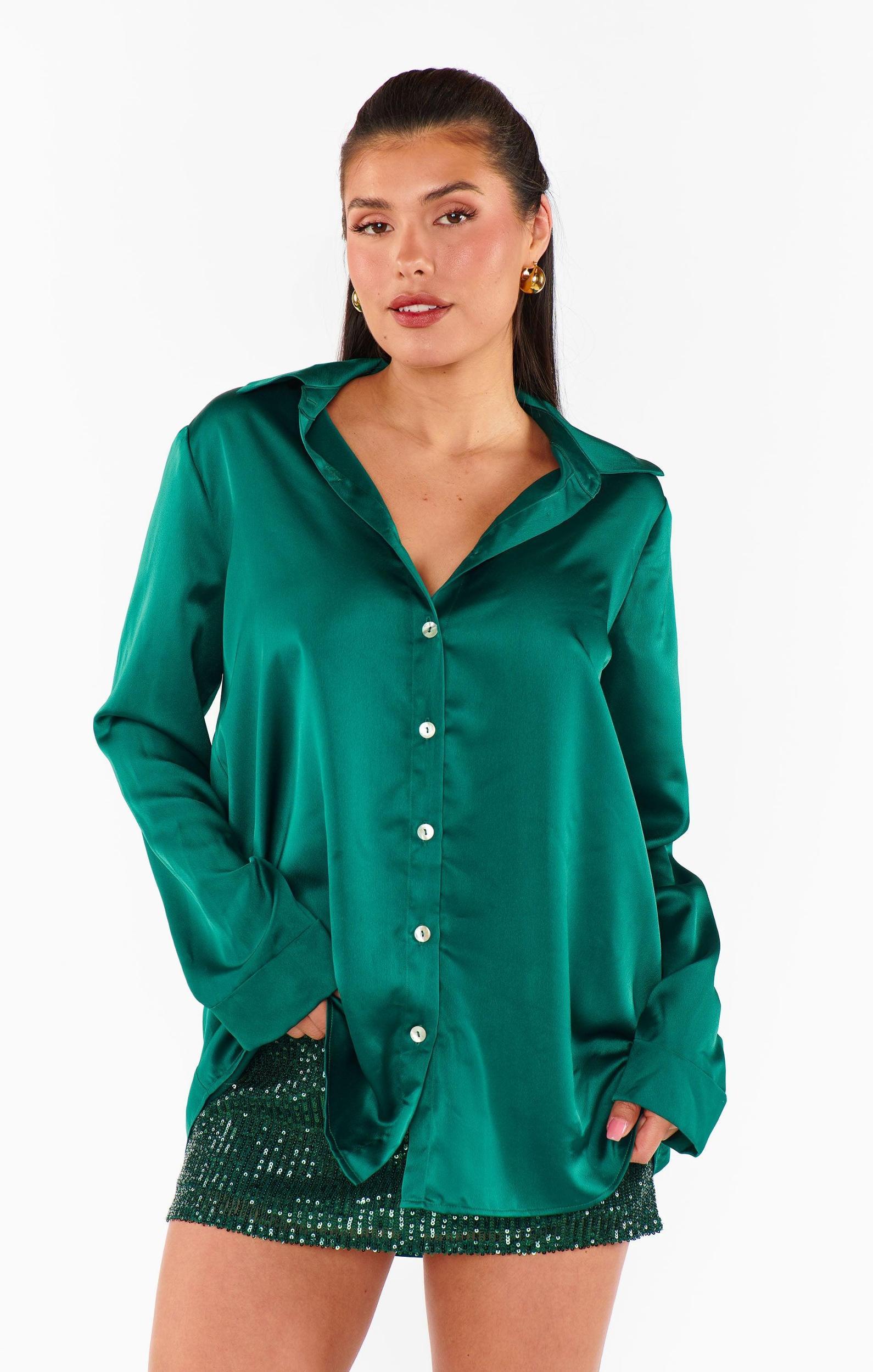 All Night Skort ~ Emerald Sequins Product Image
