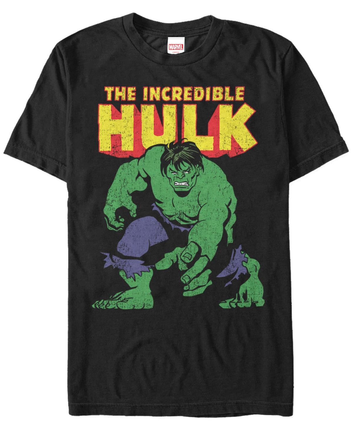 Men's Marvel Comics Retro Big Time The Incredible Hulk Graphic Tee, Size: Medium, Black Product Image