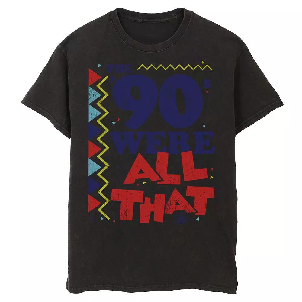 Men's Nickelodeon All That The Nineties Were Retro Poster Graphic Tee, Size: XL, Black Product Image