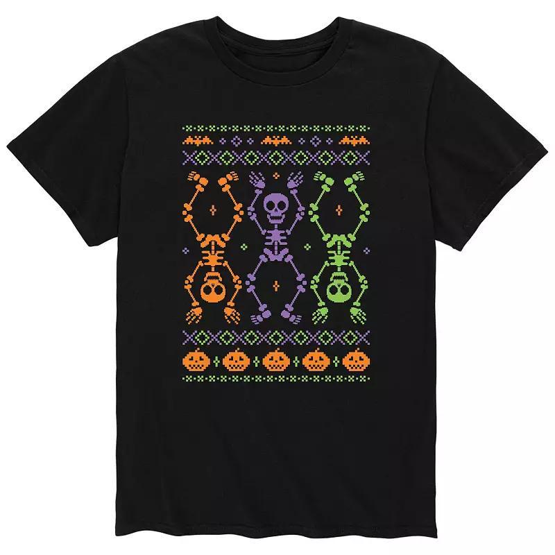 Mens Skeleton Ugly Sweater Tee Product Image