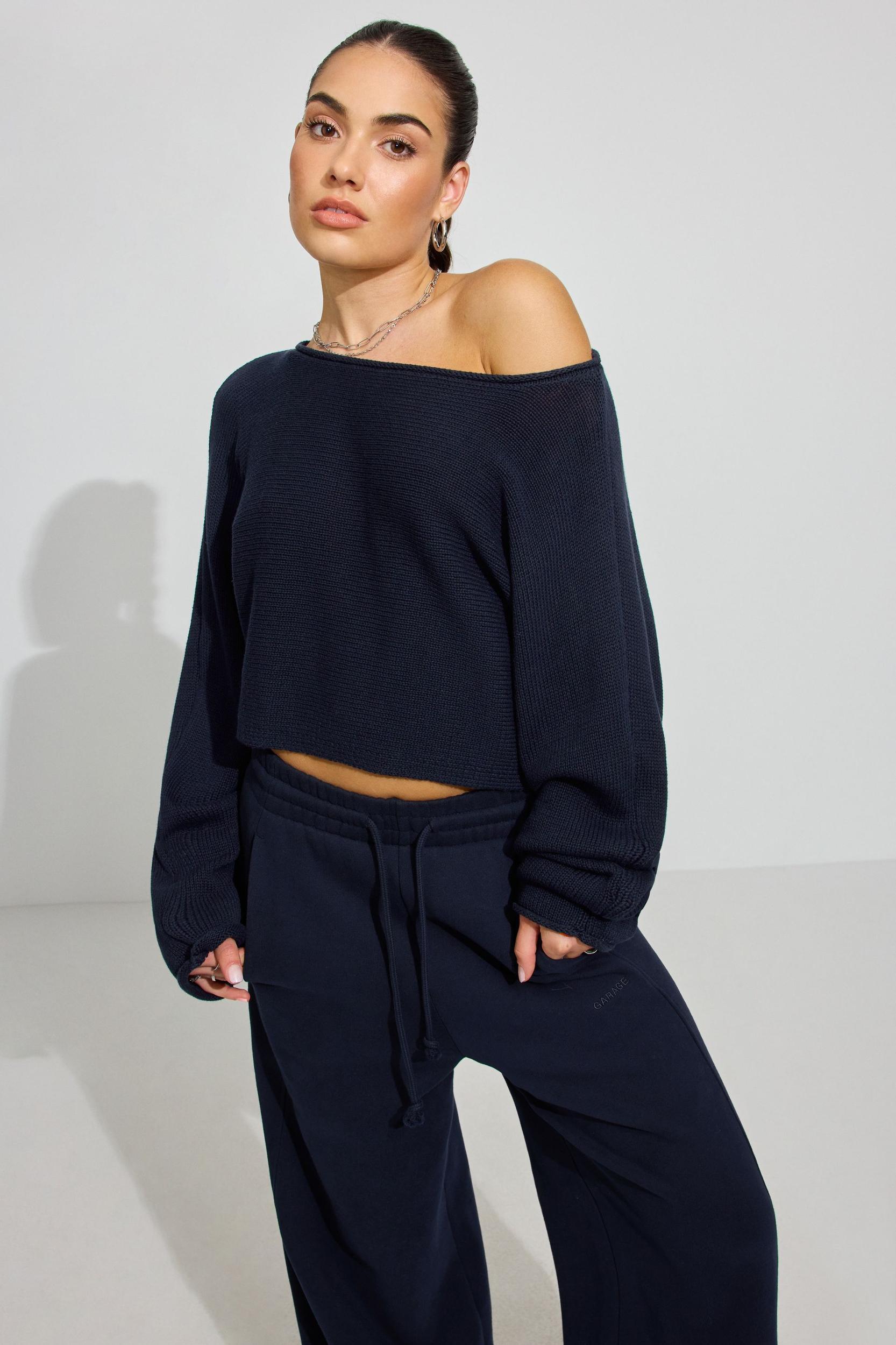 Scoop Neck Knit Top Product Image