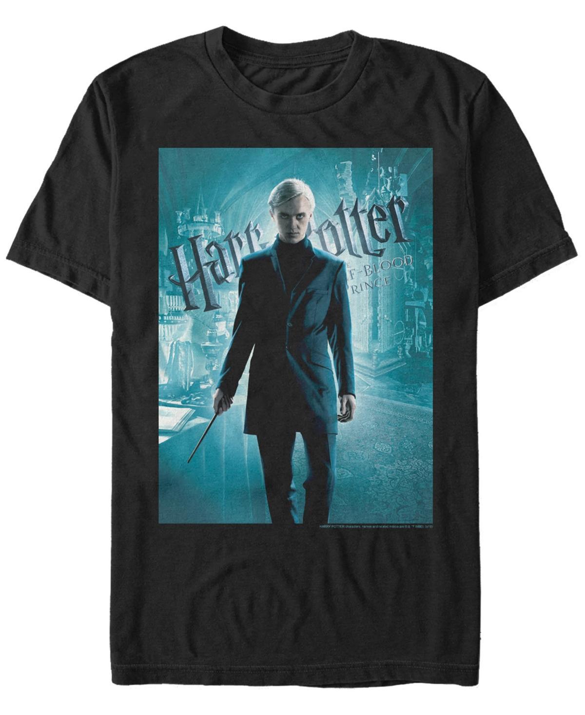 Men's Harry Potter Half-Blood Prince Draco Malfoy Poster Graphic Tee, Size: XL, Black Product Image