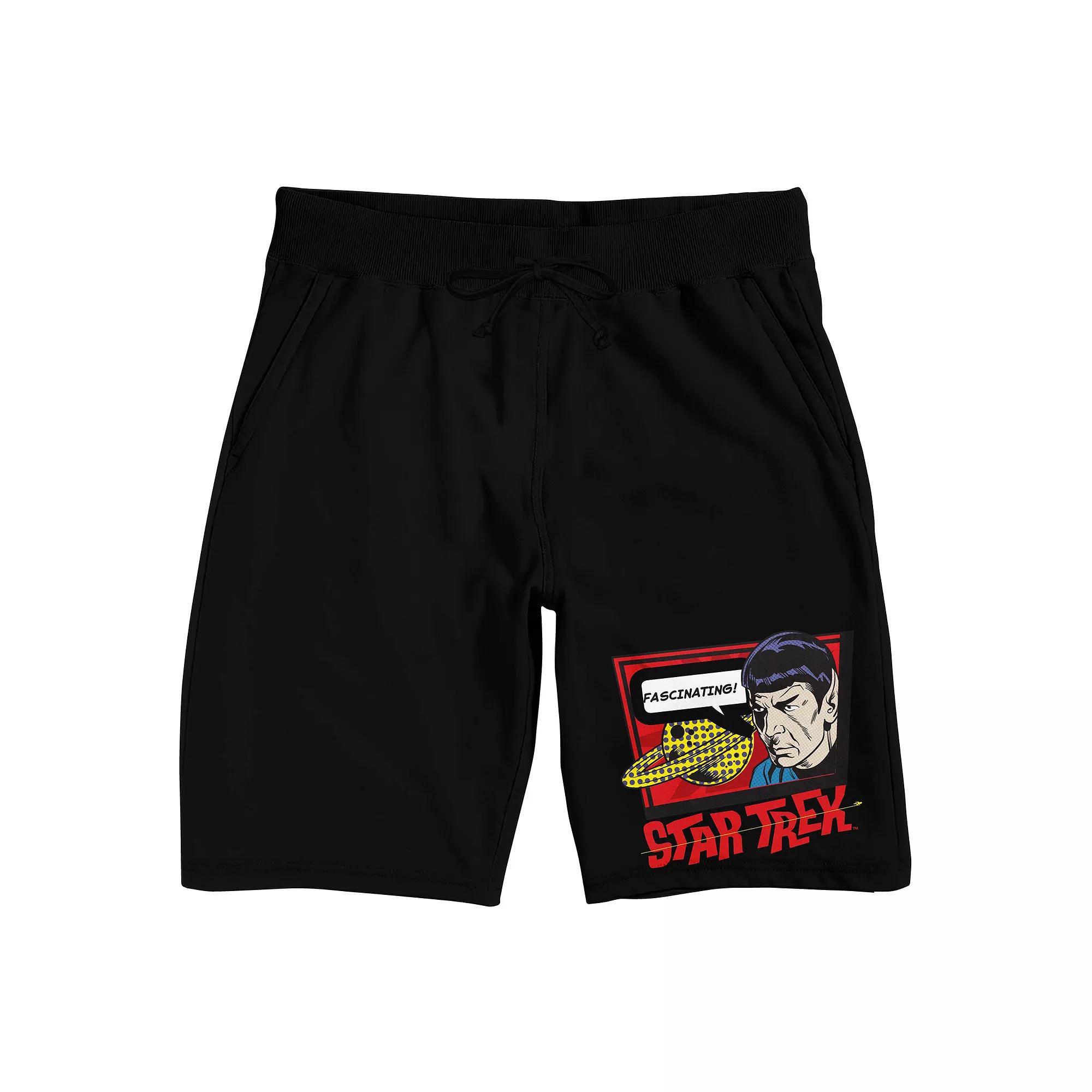 Men's Star Trek Next Generation Logo Sleep Shorts, Size: XXL, Black Product Image