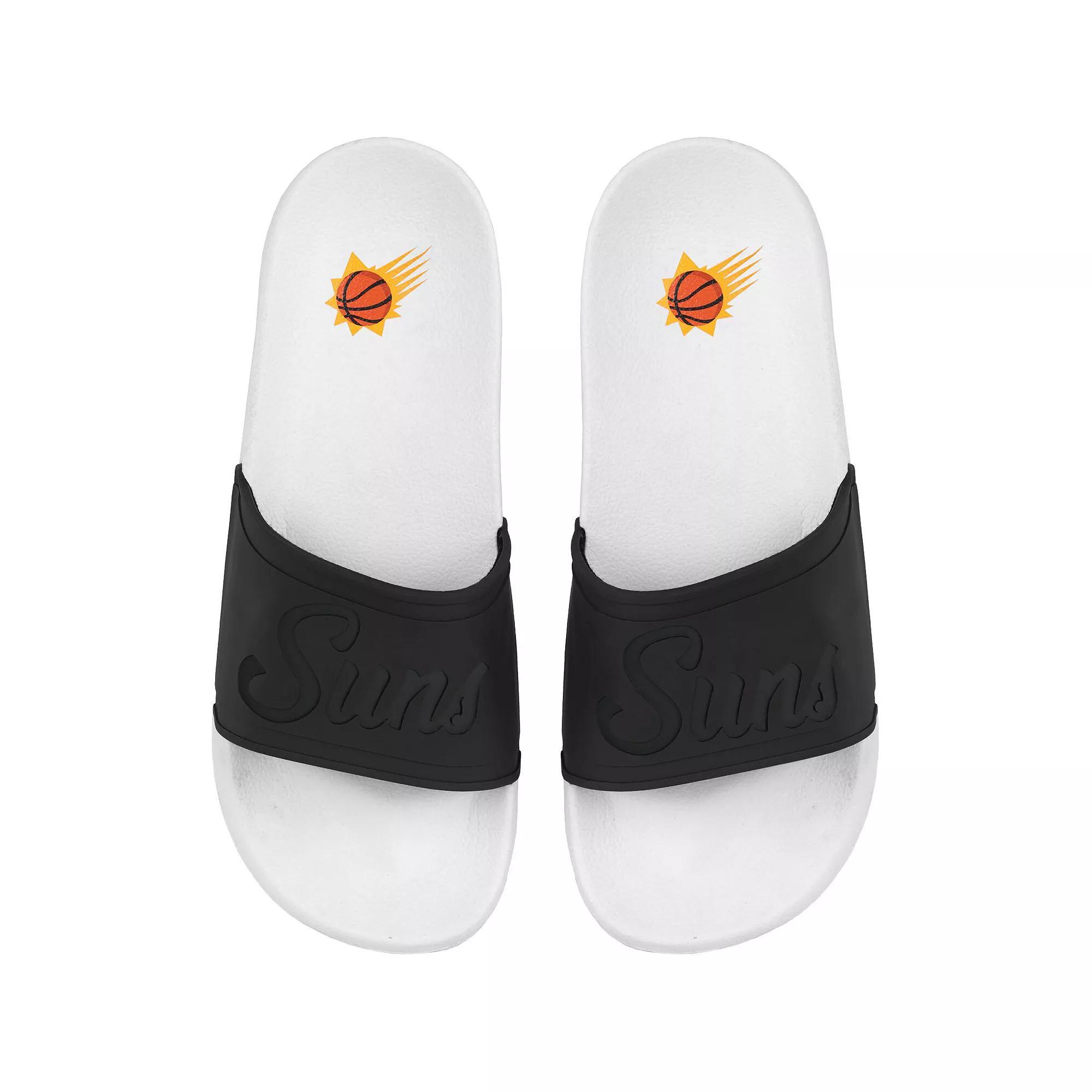 Women's FOCO Phoenix Suns Script Wordmark Slide Sandals, Size: 11-12, Phx White Product Image