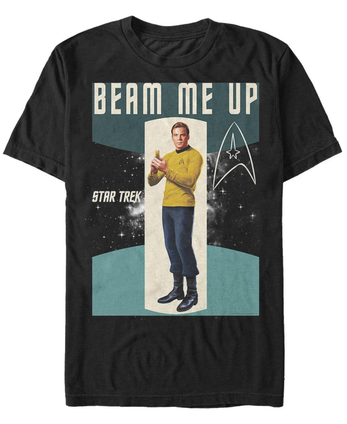 Men's Star Trek: The Original Series Beam Me Up Portrait Tee, Size: Medium, Black Product Image