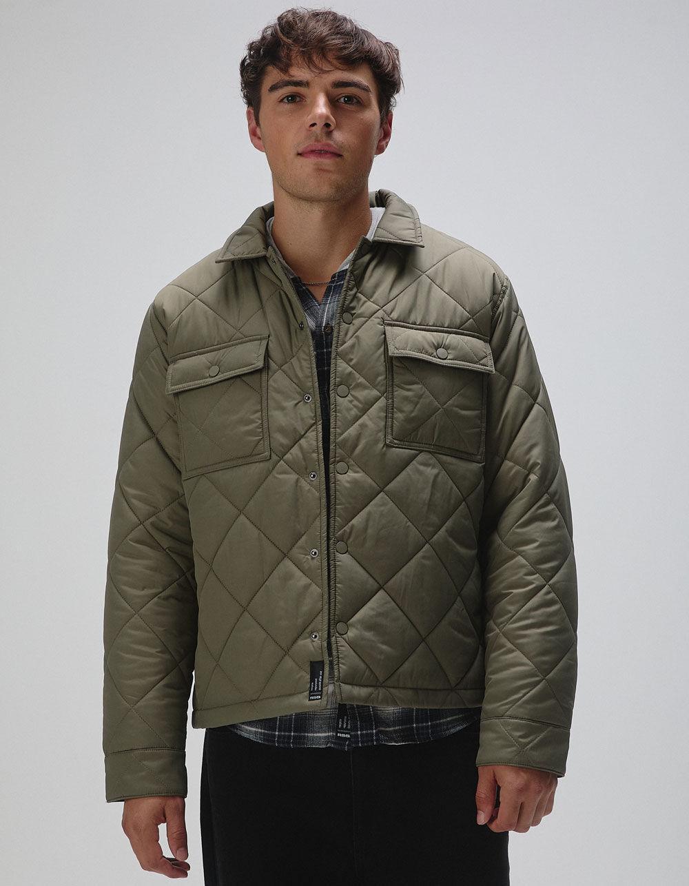 RSQ Mens Quilted Nylon Jacket - BLACK Product Image