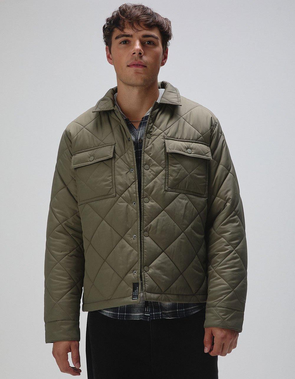 RSQ Mens Quilted Nylon Jacket - BLACK Product Image