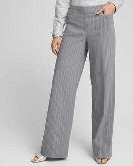 Brigitte Pinstripe Wide Leg Pants Product Image