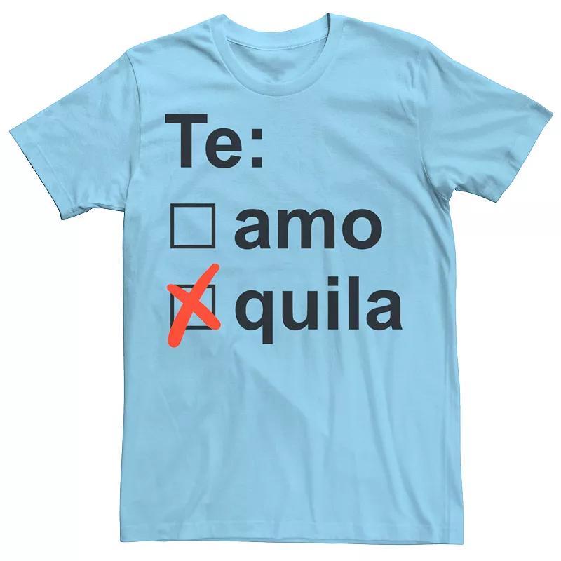 Men's Gonzales Tequilla Check List Tee, Size: Small, Light Blue Product Image