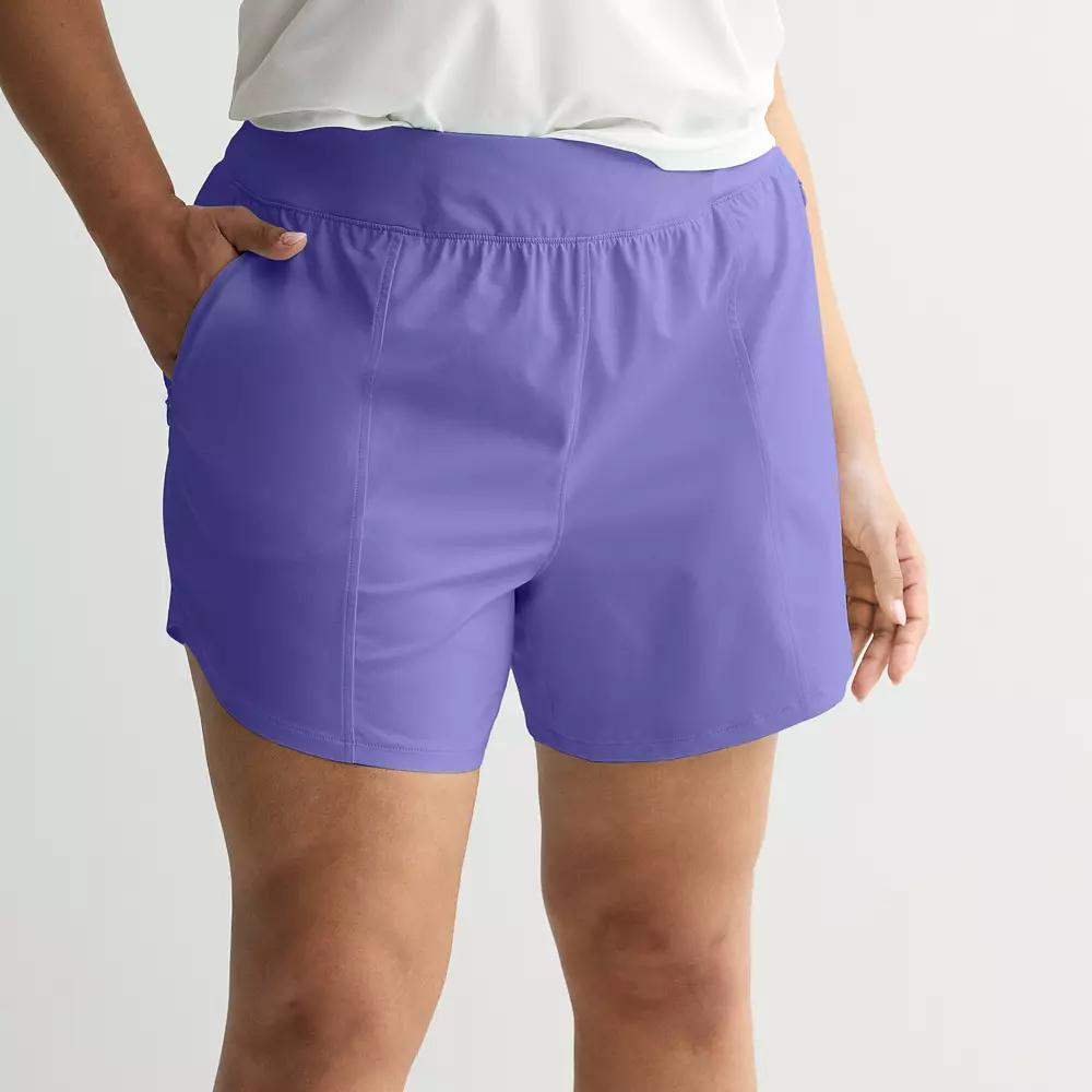 Plus Size Tek Gear® Multi-Purpose Shorts, Women's, Size: 1XL, Peyton Purple Product Image