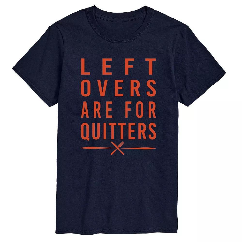 Big & Tall Leftovers For Quitters Tee, Men's, Size: 4XL Tall, Blue Product Image