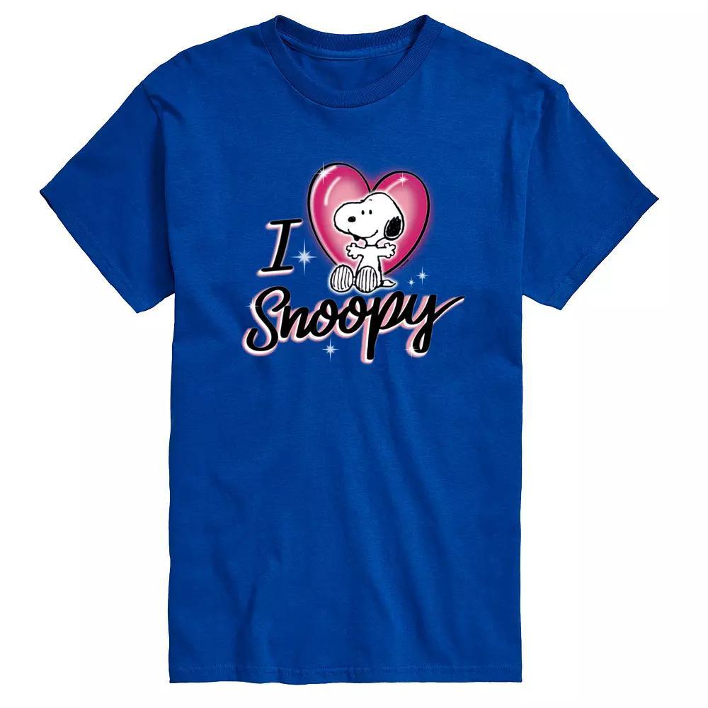 Big & Tall Peanuts I Heart Snoopy Airbrush Graphic Tee, Mens Product Image
