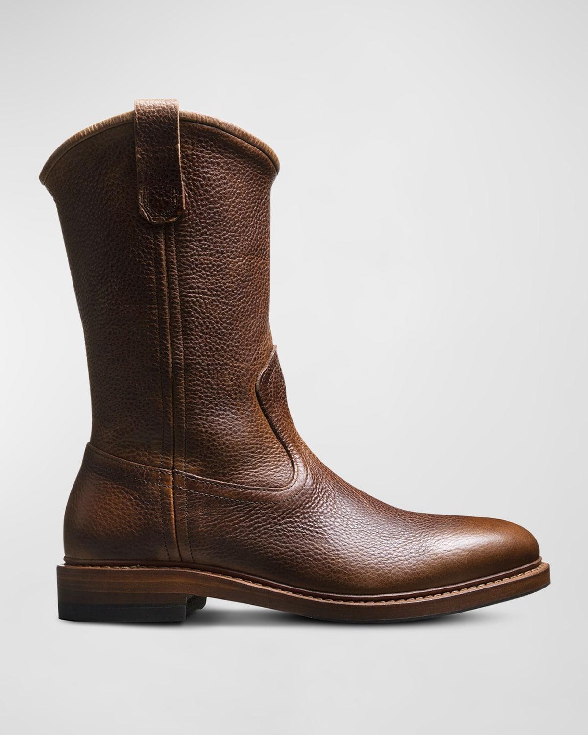 Mens Dallas Leather Western Roper Boots Product Image