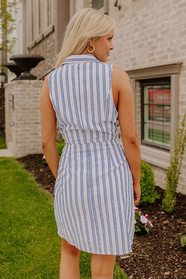 Yacht Club Social Stripe Mini Dress Product Image