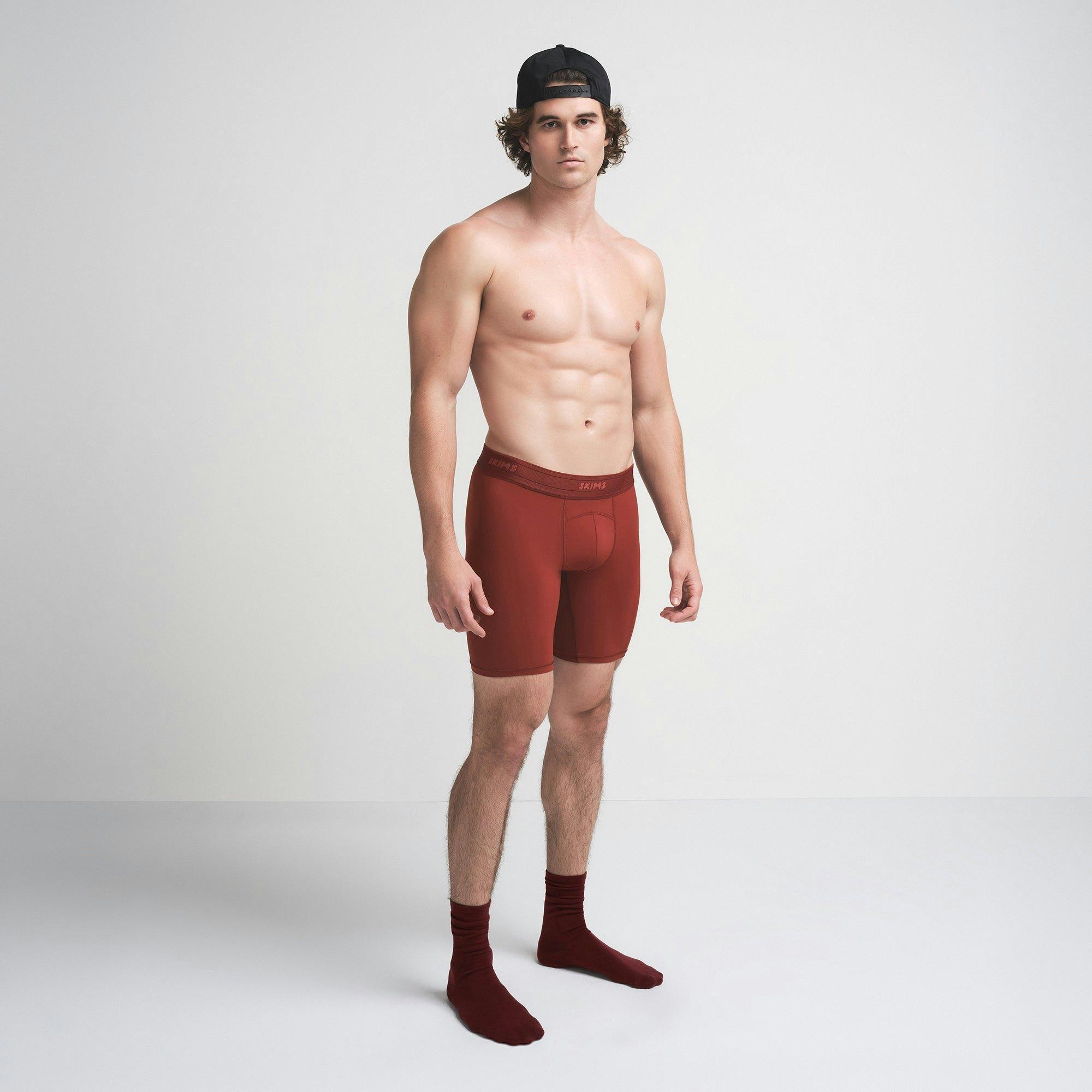 SKIMS SPORT MENS 7" BOXER BRIEF | SANGRIA Product Image