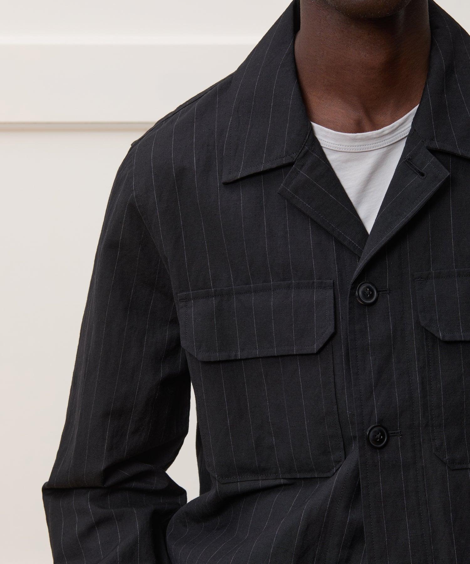 Italian Wool-Linen Shirt Jacket Product Image