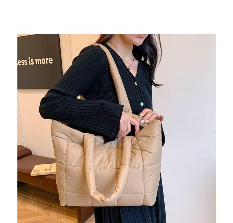 Quilted Tote Bag Product Image