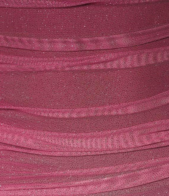 Pear Culture Ombre Glitter Square Neck Spaghetti Strap Dress Product Image