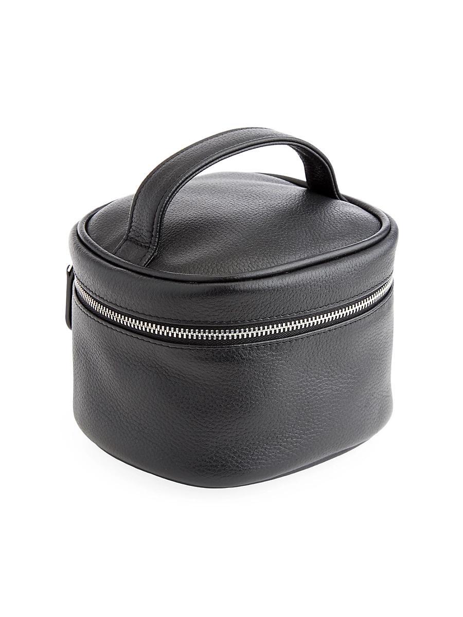 Compact Leather Cosmetic Bag Product Image