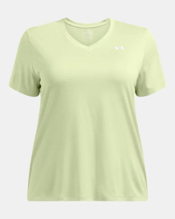 Women's Under Armour Tech™ V-Neck Short Sleeve Tee, Size: Medium, Gray Product Image