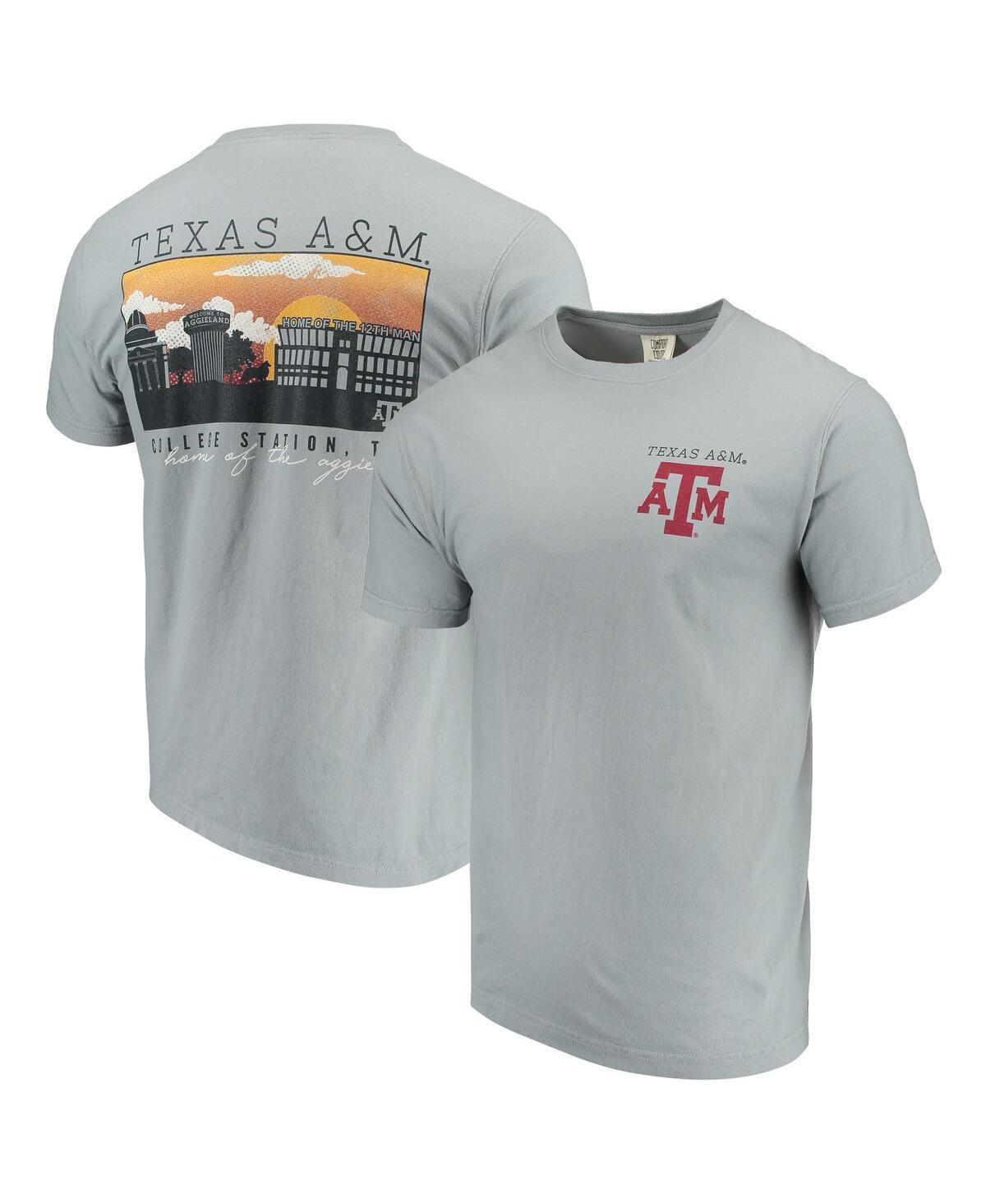 Men's Gray Texas A&M Aggies Comfort Colors Campus Scenery T-Shirt, Size: 3XL, Grey Product Image