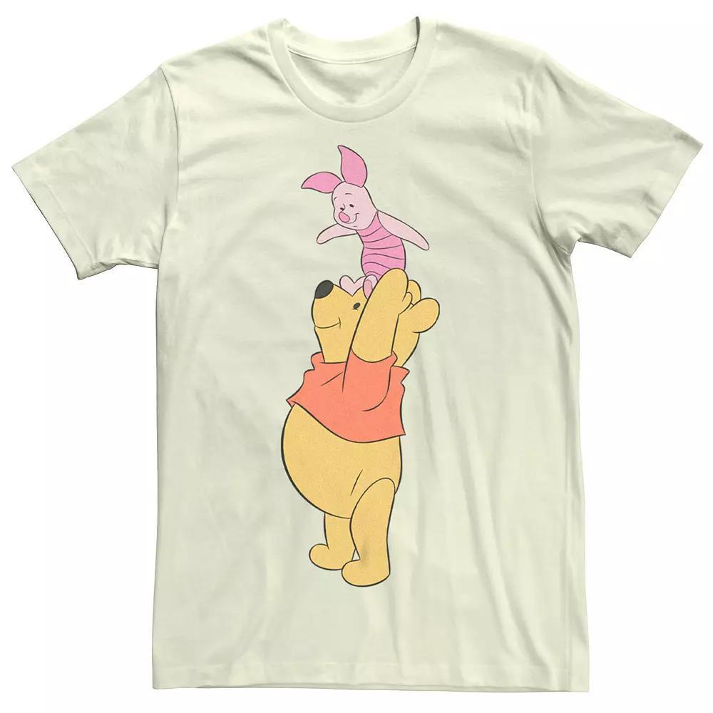 Disney's Winnie The Pooh And Piglet Men's True Friends Graphic Tee, Size: Medium, Natural Product Image