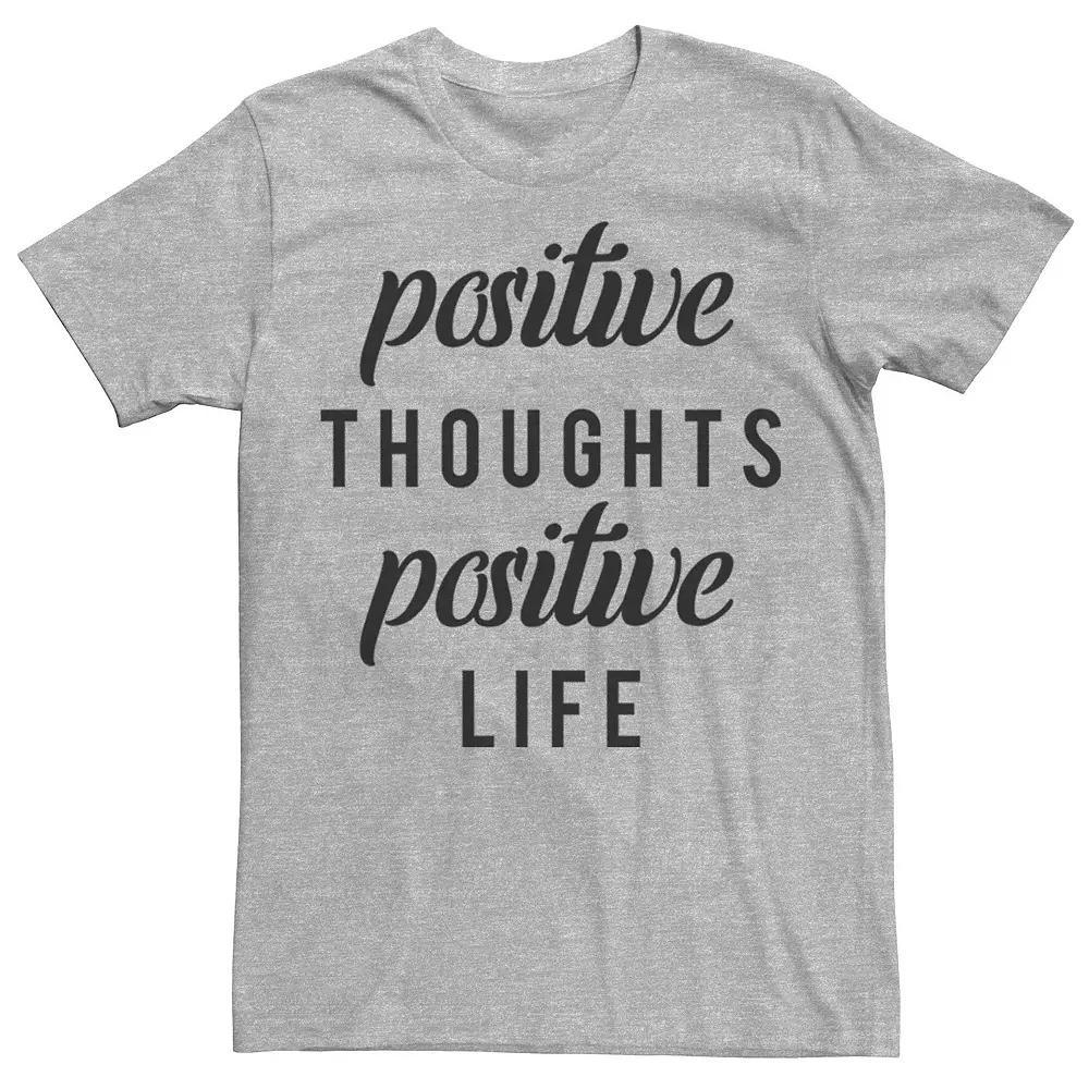 Men's Fifth Sun Positive Thought Positive Life Tee, Size: Medium, Athletic Grey Product Image
