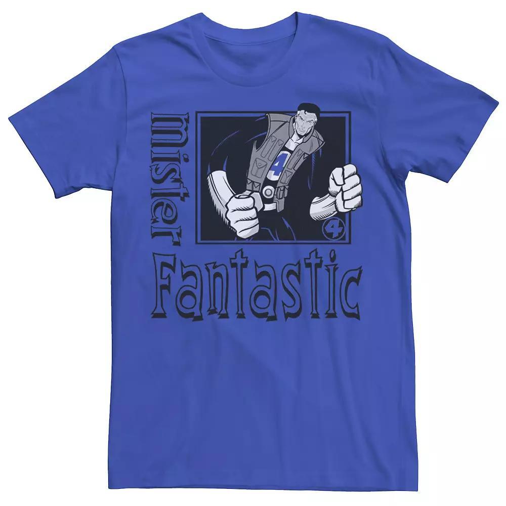 Men's Marvel Mister Fantastic Cartoon Framed Portrait Tee, Size: Medium, Royal Product Image