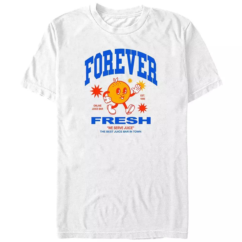 Big & Tall Forever Fresh Juice Bar Graphic Tee, Men's, Size: 5XB, White Product Image