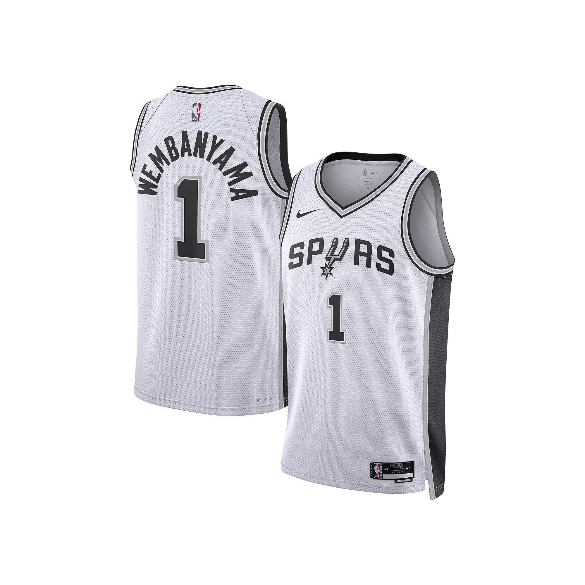 Unisex Nike Victor Wembanyama White San Antonio Spurs Swingman Jersey - Association Edition, Adult Unisex, Size: Medium Product Image