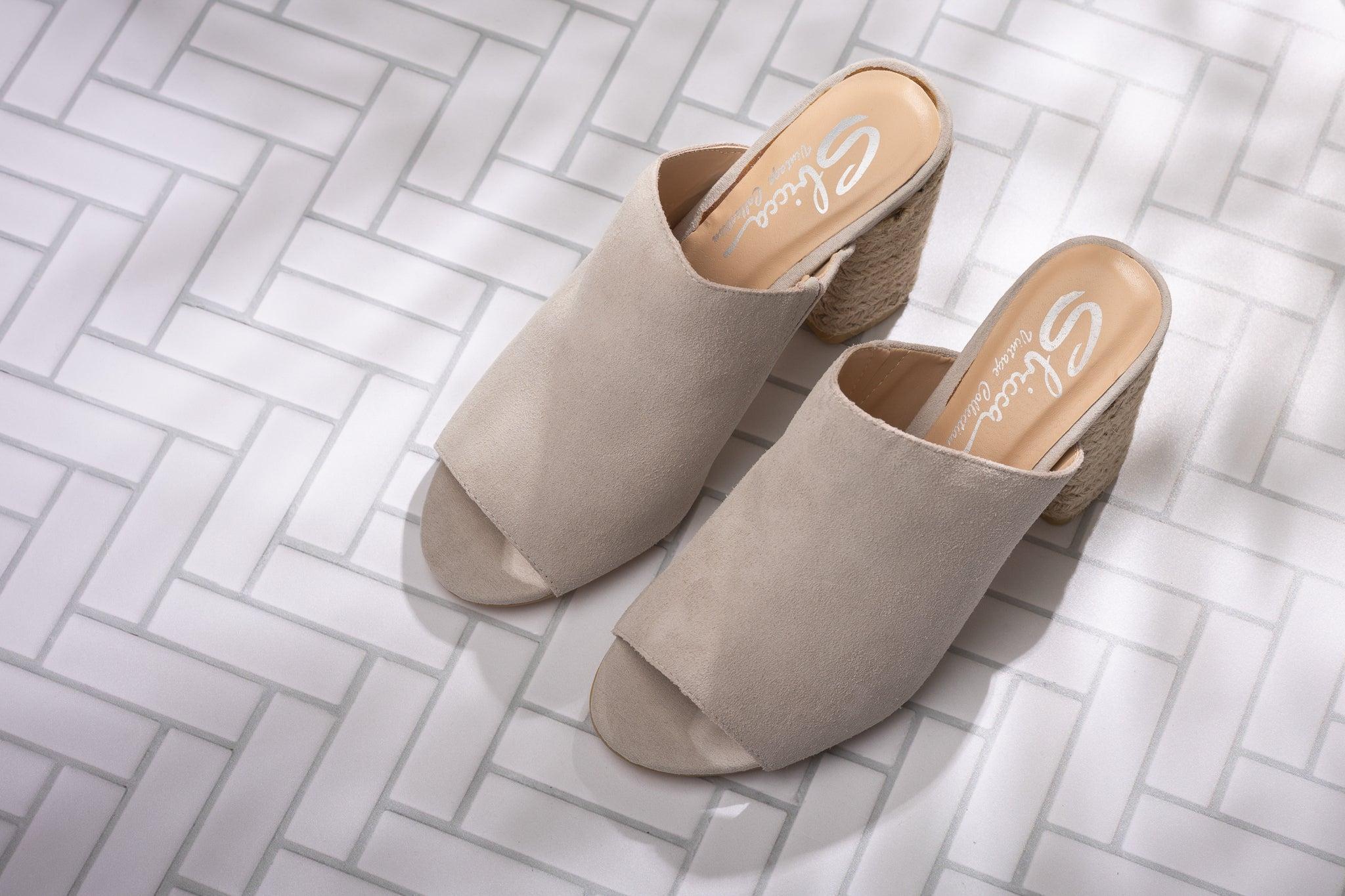 Helena Heeled Sandal in Ice Suede (Online Exclusive) Product Image