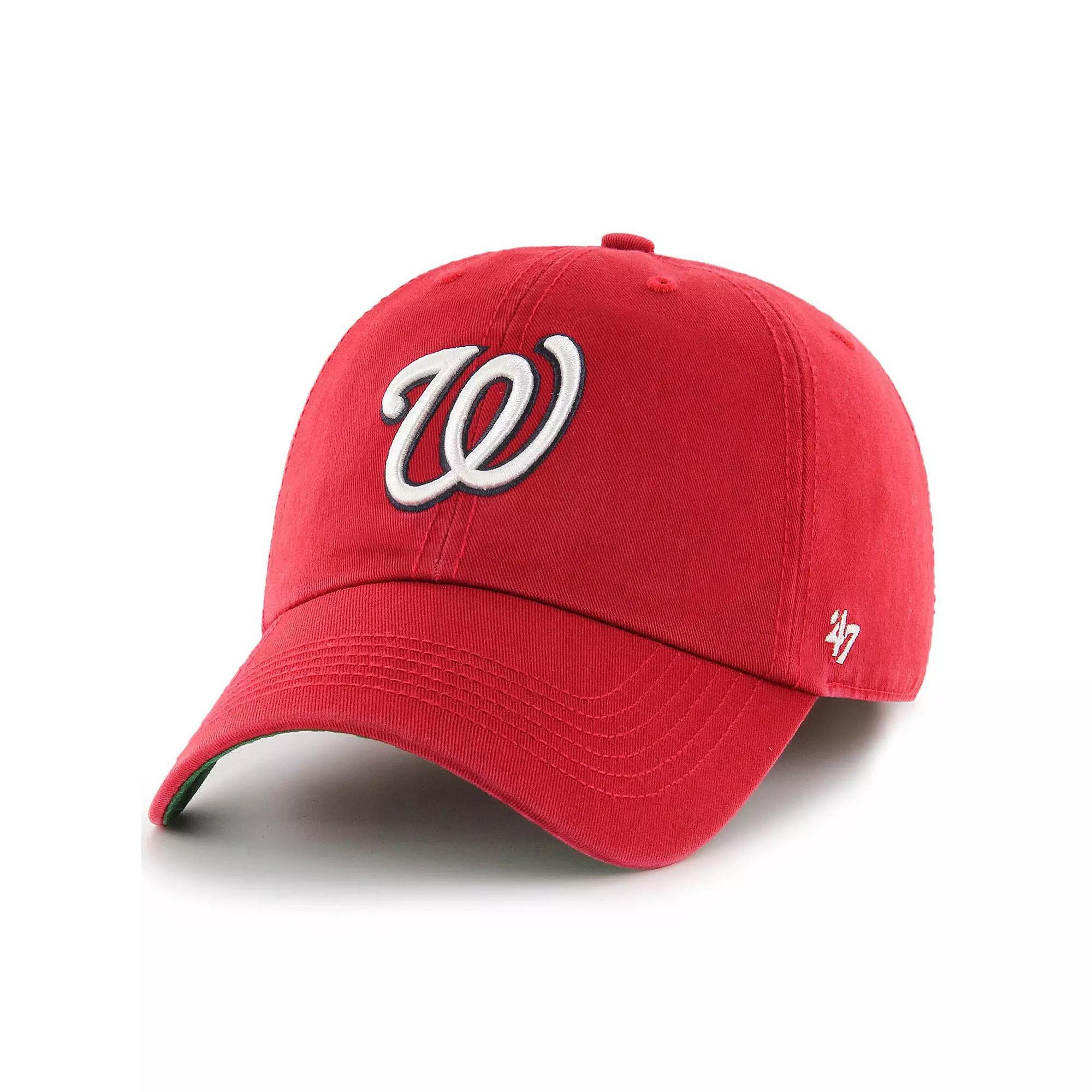 Men's '47 Red Washington Nationals Team Franchise Fitted Hat, Size: Medium Product Image