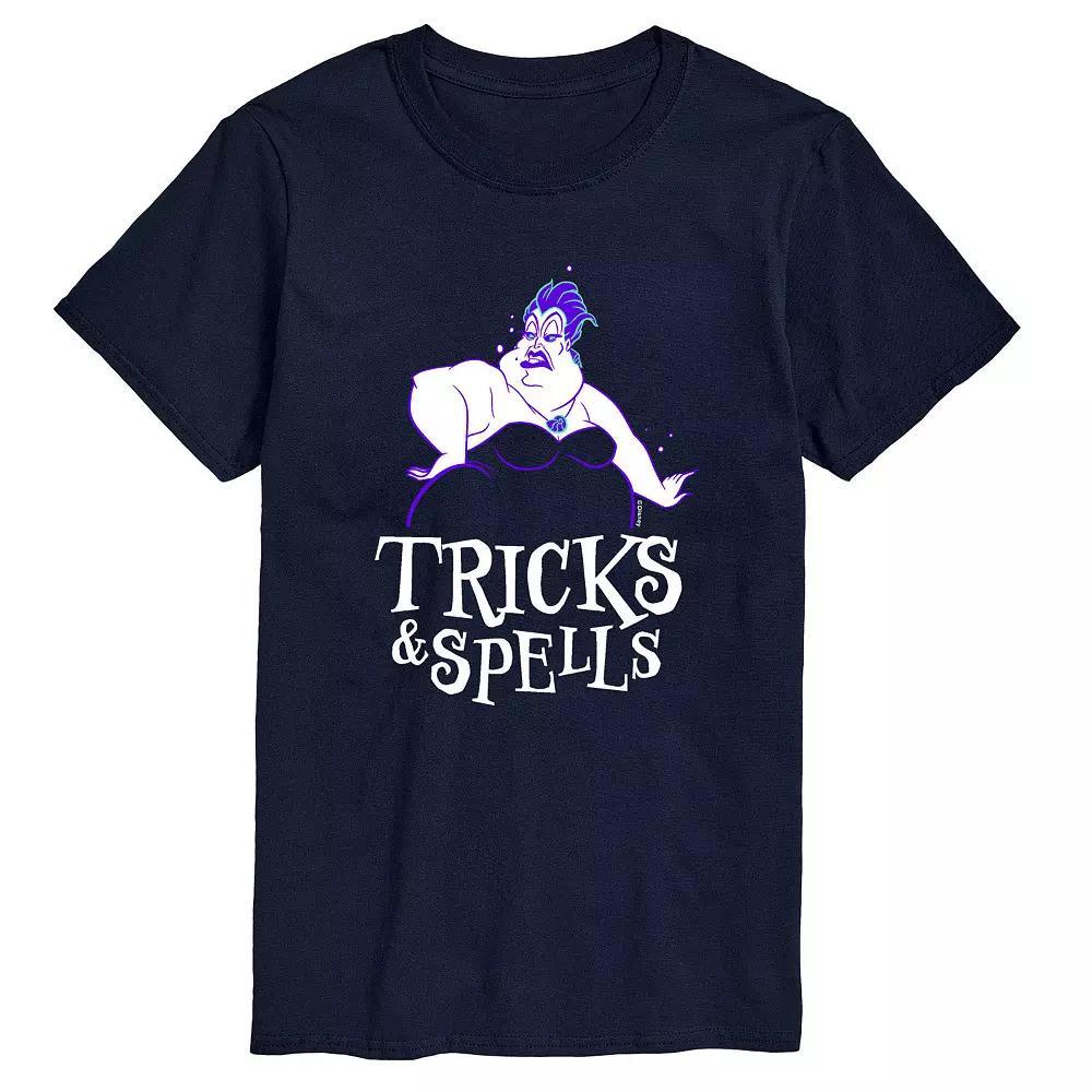 Disney Villains Little Mermaid Ursula Mens Tricks Spells Graphic Tee Blue Product Image