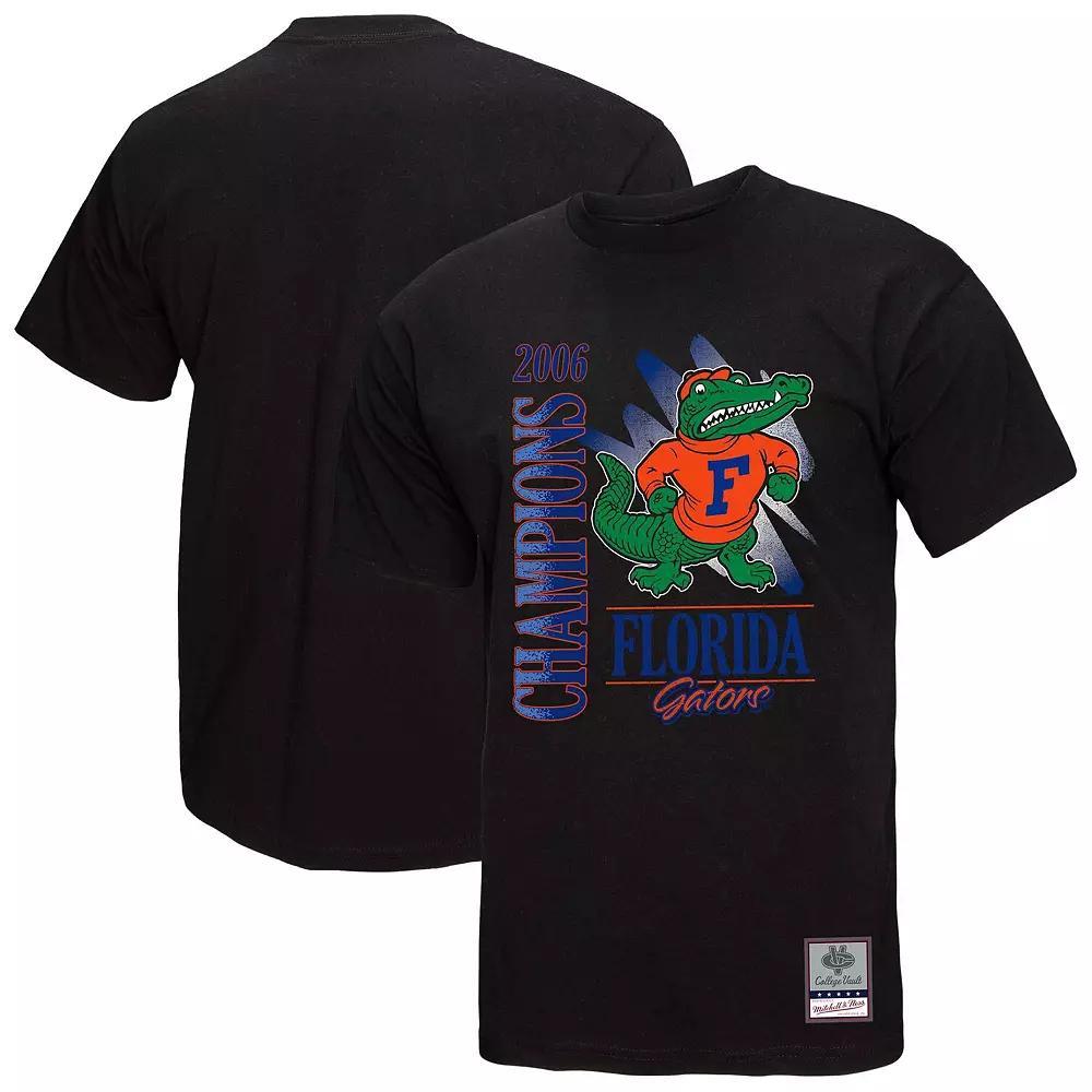 Men's Mitchell & Ness  Black Florida Gators Retro Brush Mineral Wash T-Shirt, Size: XL Product Image