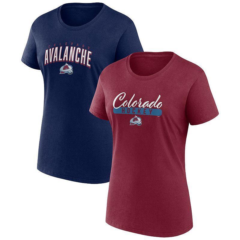 Women's Fanatics Branded Red/Navy Washington Capitals Two-Pack Fan T-shirt Set, Size: Large Product Image
