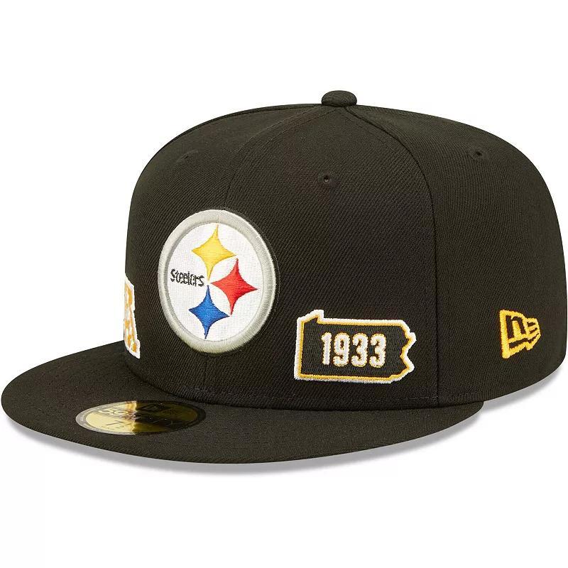 Mens New Era Pittsburgh Steelers Identity 59FIFTY Fitted Hat Product Image