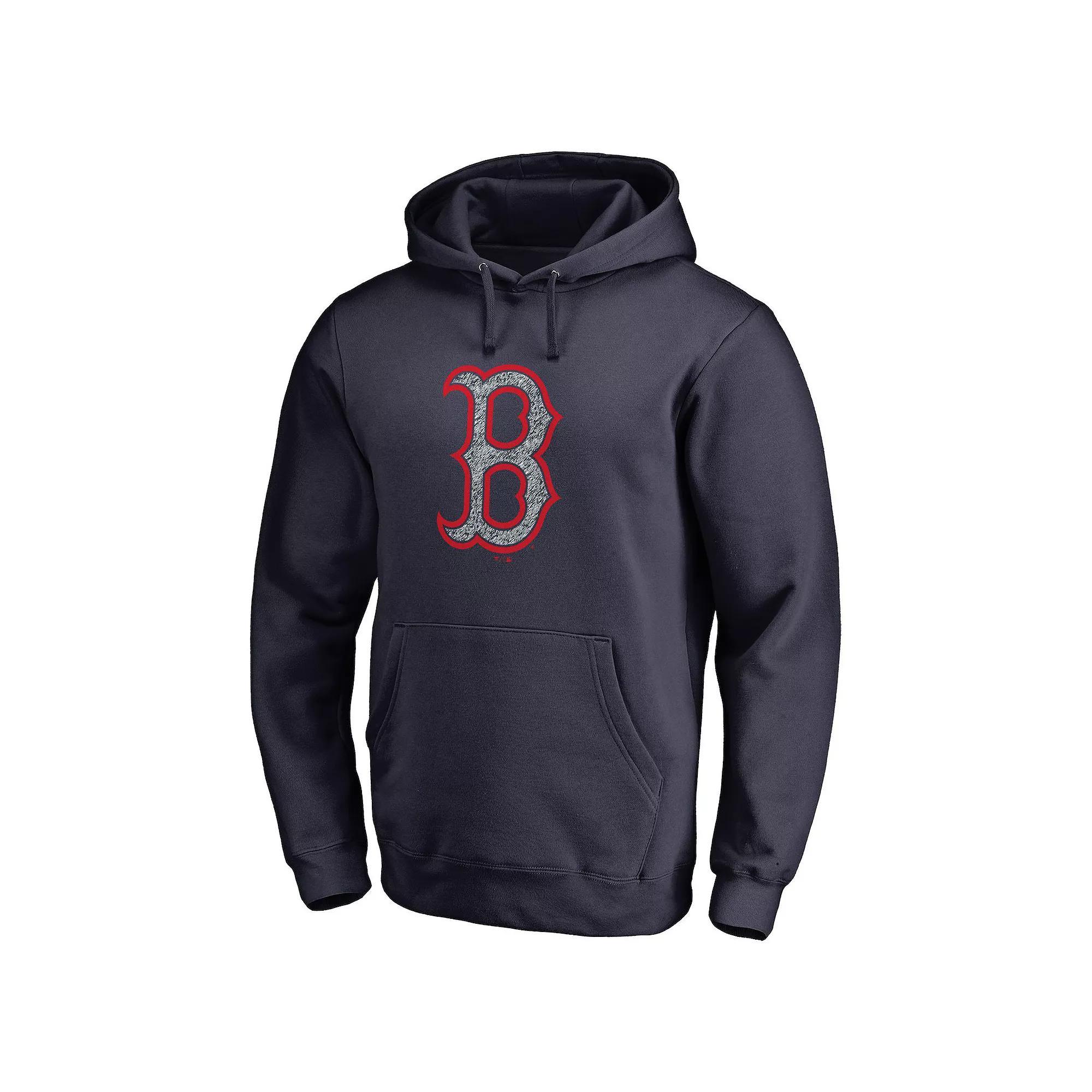 Mens Fanatics Branded Boston Red Sox Static Logo Pullover Hoodie Blue Product Image