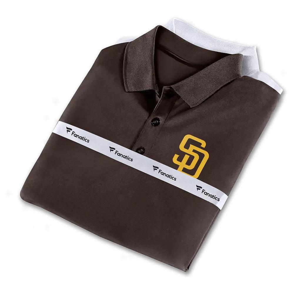 Men's Fanatics Branded Brown/White San Diego Padres Polo Combo Set, Size: Small Product Image