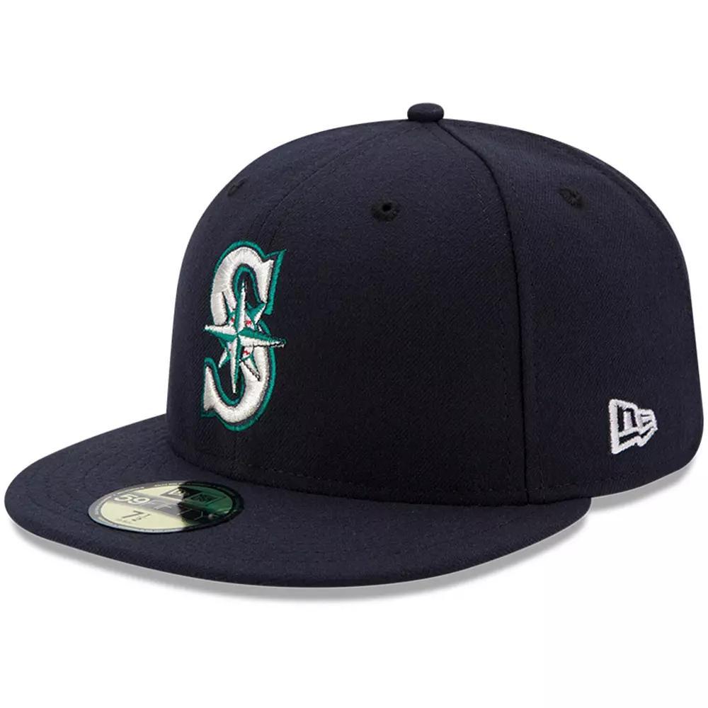 Men's New Era Navy Seattle Mariners Authentic Collection On Field 59FIFTY Fitted Hat, Size: 6 7/8, Blue Product Image