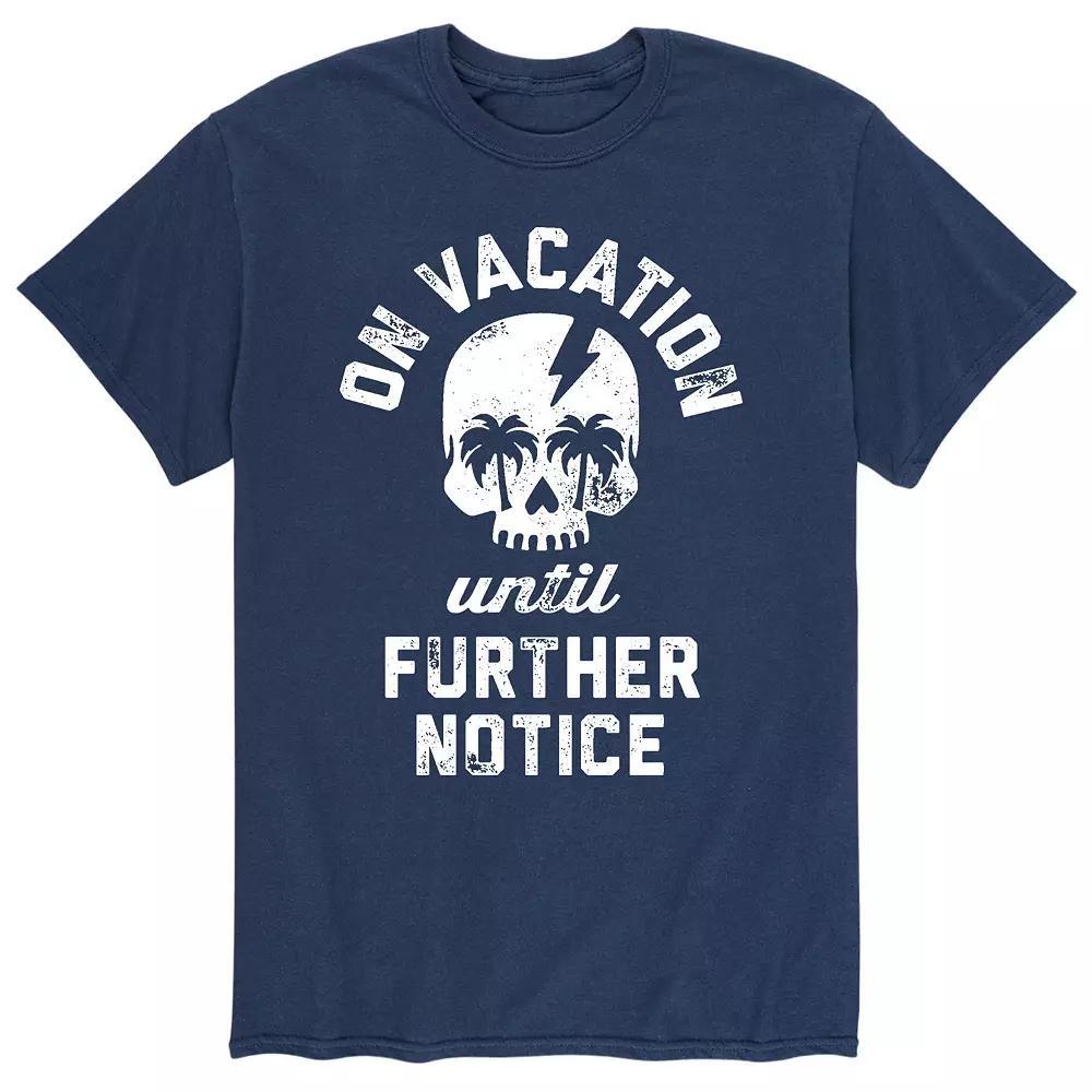 Men's Vacations Until Further Notice Tee, Size: XXL, Blue Product Image
