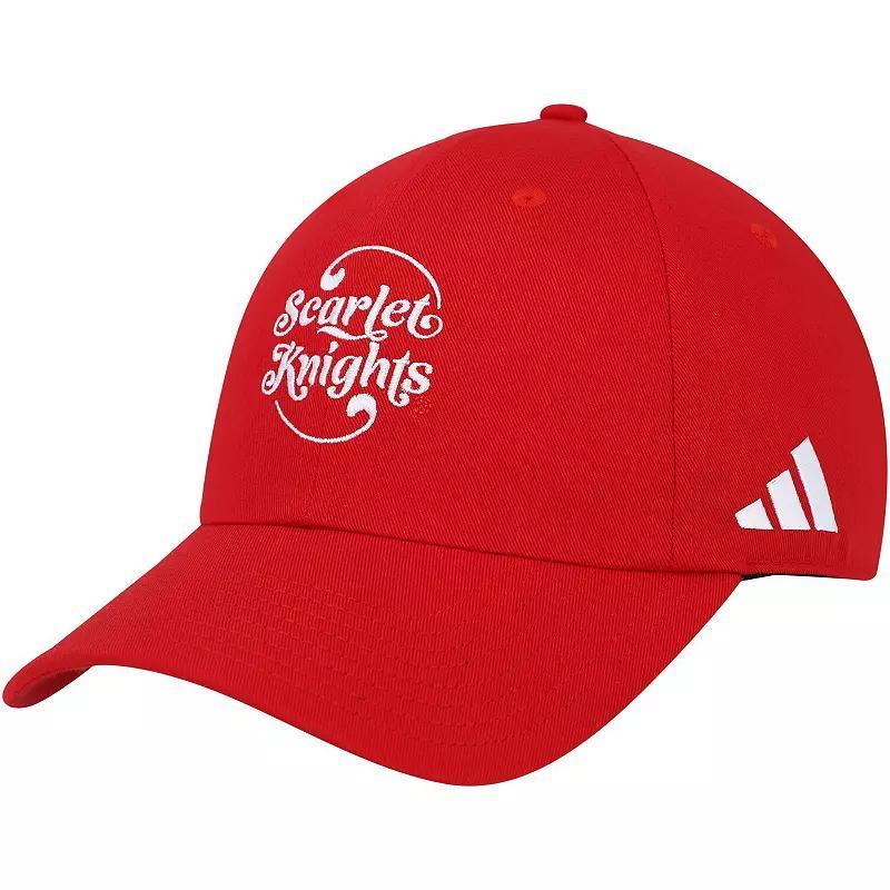 Men's adidas Scarlet Rutgers Scarlet Knights Slouch Adjustable Hat, Red Product Image