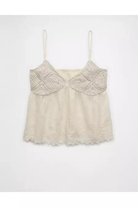 AE Crochet Eyelet Cami Women's Product Image